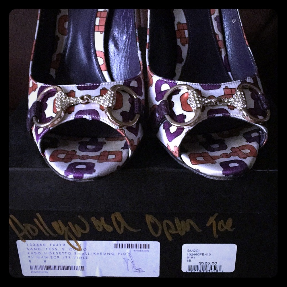Hollywood Icon🌷💯authentic Gucci open toe pump - Picture 4 of 7